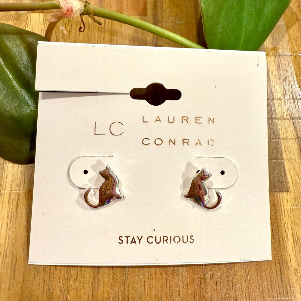 Lauren Conrad Cat Earrings